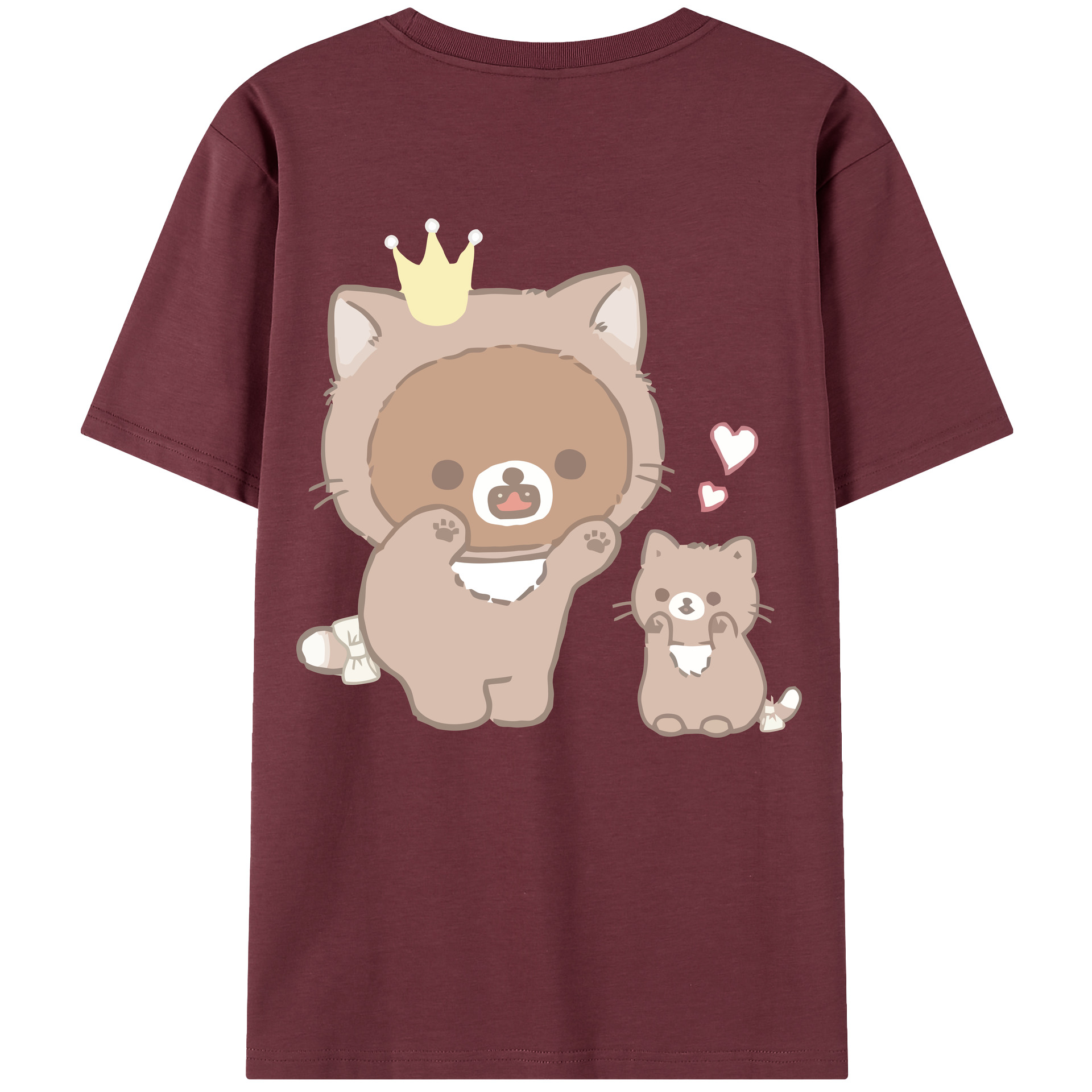 （画像用） リラックマ リラックマ キイロイトリ Rilakkuma Korilakkuma Kiiroitori 綿100％半袖Tシャツ（背面プリント）